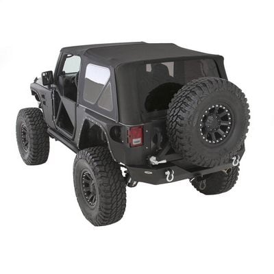 Replacement Soft Top with Tinted Windows and No Upper Doors (Black Diamond) – 9070235 view 1