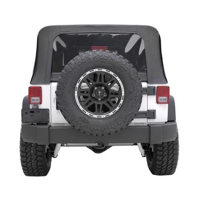 Replacement Soft Top with Tinted Windows and No Upper Doors (Black Diamond) – 9070235 view 8