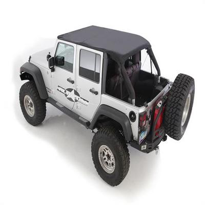 Smittybilt Bowless Combo Top with Tinted Windows and No Upper Doors (Black Diamond) – 9073235 view 6