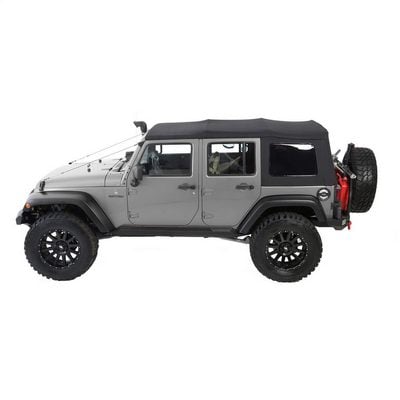 Premium Replacement Soft Top with Tinted Windows and No Upper Doors (ProT3k Black) – 9084235 view 7
