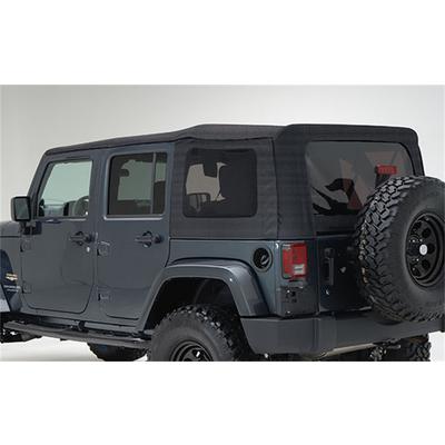 Smittybilt Replacement Soft Top with Tinted Windows and No Upper Doors (Black Diamond) – 9085235 view 3