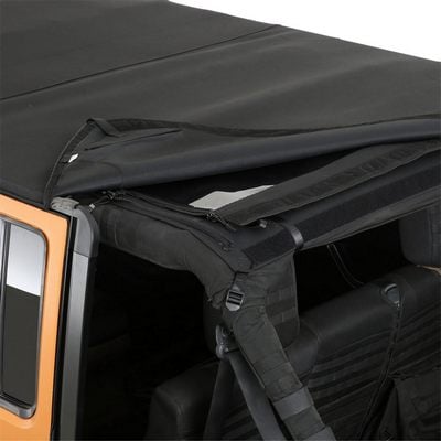 Smittybilt Bowless Combo Top with Tinted Windows with No Upper Doors (Black) – 9087235 view 13
