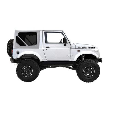 Replacement Soft Top with Clear Windows and No Upper Doors (White) – 98552 view 1