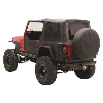 Replacement Soft Top with Tinted Windows and Upper Doorskins (Black Denim) – 9870215 view 1