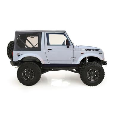 Replacement Soft Top with Clear Windows and No Upper Doors (Black Denim) – 98715 view 2