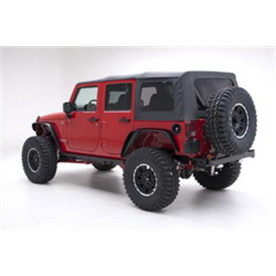 Smittybilt Replacement Soft Top with Clear Windows and No Upper Doors (White) – 98752 view 2