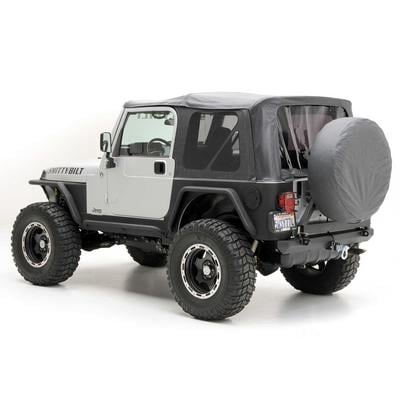 Smittybilt Replacement Soft Top with Tinted Windows and Upper Door Skins (Black Diamond) – 9970235 view 1