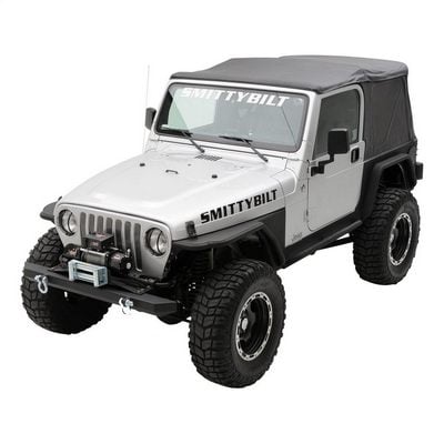 Smittybilt Replacement Soft Top with Tinted Windows and Upper Door Skins (Black Diamond) – 9970235 view 5
