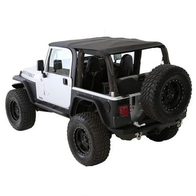 Smittybilt Bowless Combo Top With Tinted Windows and No Upper Doors (Black Diamond) – 9973235 view 8