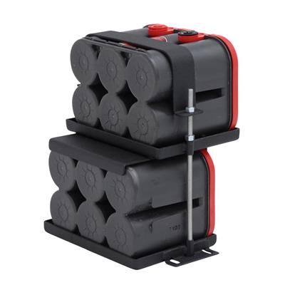 Smittybilt Dual Battery Tray (Black) – 2800 view 5