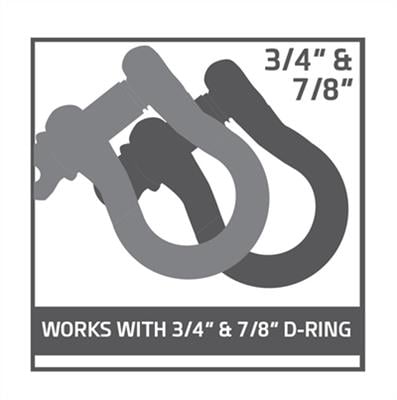 A.W.S Aluminum Winch Shackle (Black) – 2820 view 10
